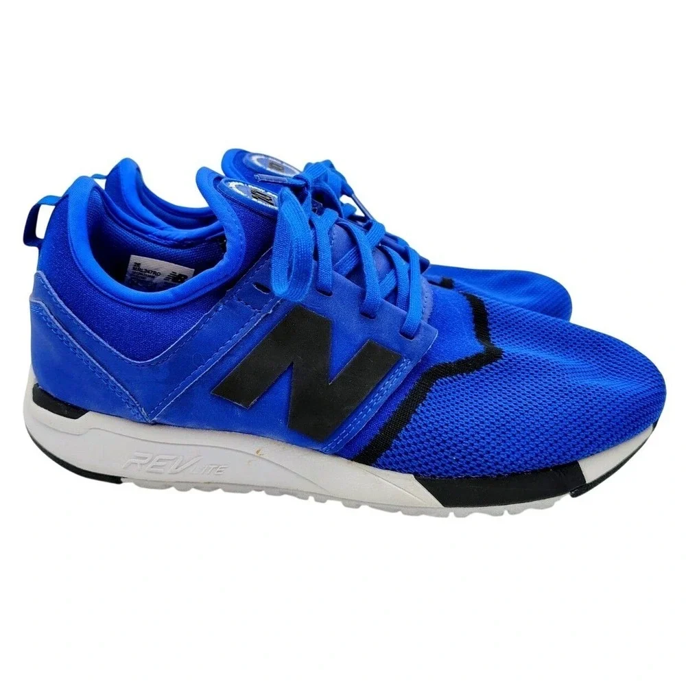 New Balance 247 Running Shoes Mens 7.5 2E Blue Mesh Lace Up Sneakers MRL247RO